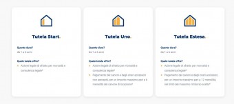 (36) Card su 3 colonne con icona, titolo e testo