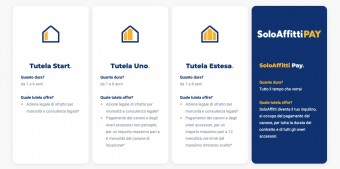 (72) Card su 4 colonne con icona, titolo e testo